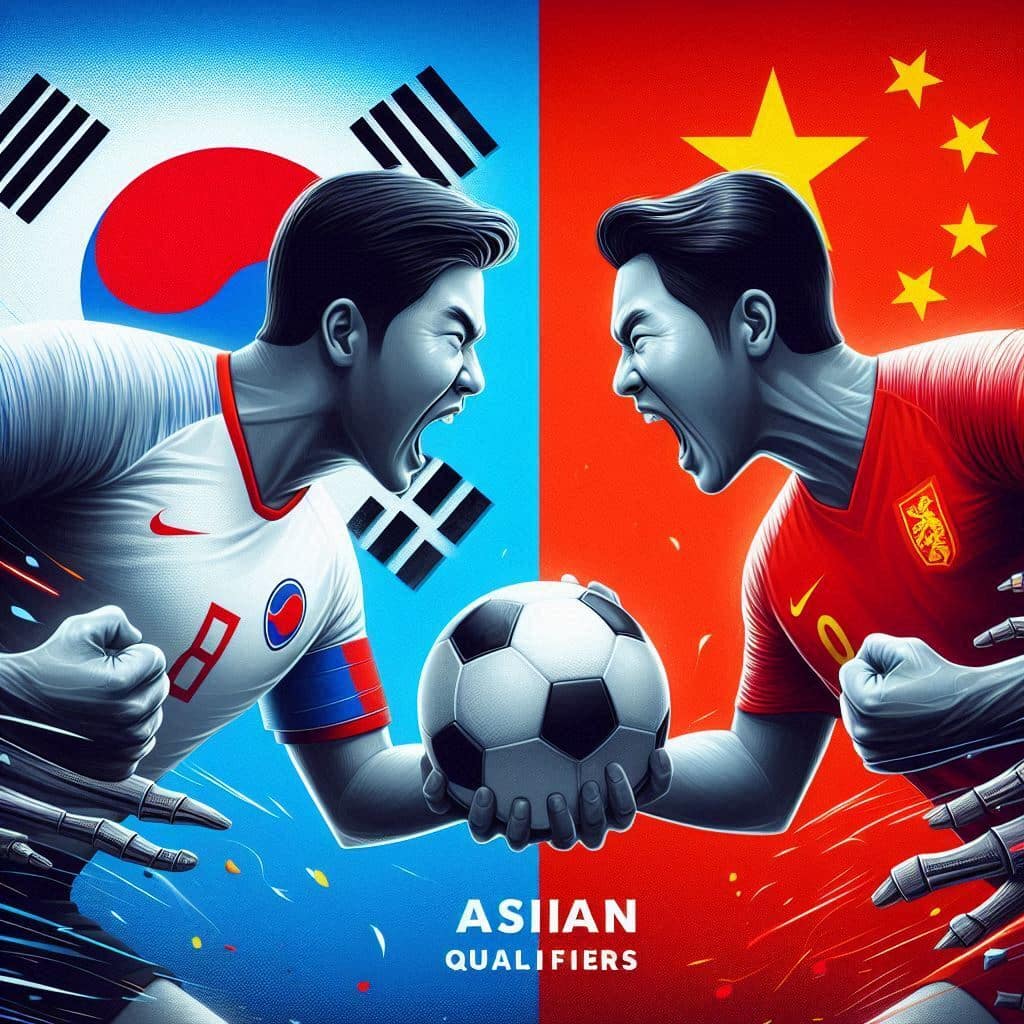 Eliminatórias Asiáticas: Coreia do Sul e China se enfrentam em busca da classificação para a Copa do Mundo de 2026 2 Eliminatorias Asiaticas Coreia do Sul e China se enfrentam em busca da classificacao para a Copa do Mundo de 2026 1