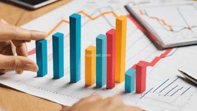 Gráfico de crescimento empresarial com empréstimo empresarial