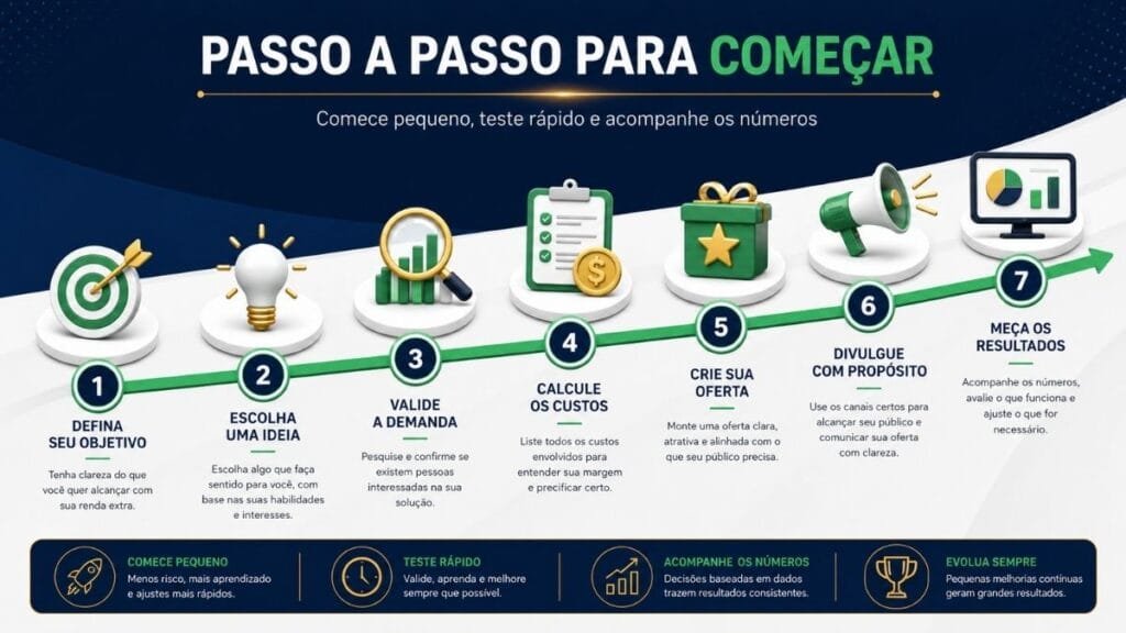 Passo a passo para começar uma renda extra